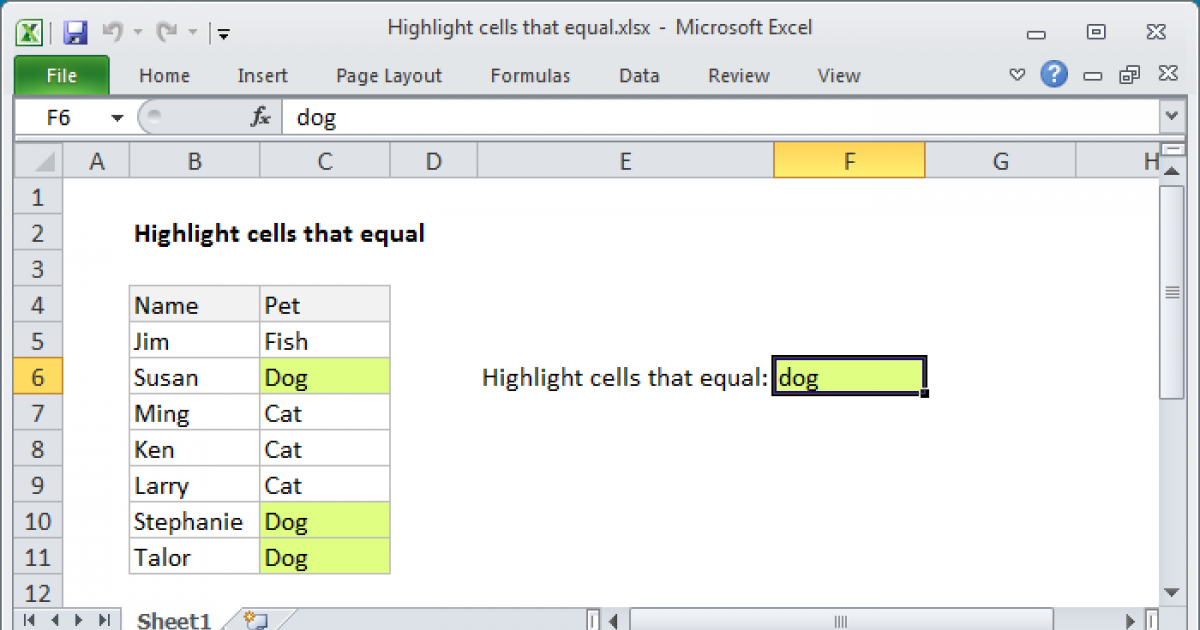 How To Highlight A Cell In Excel With Color